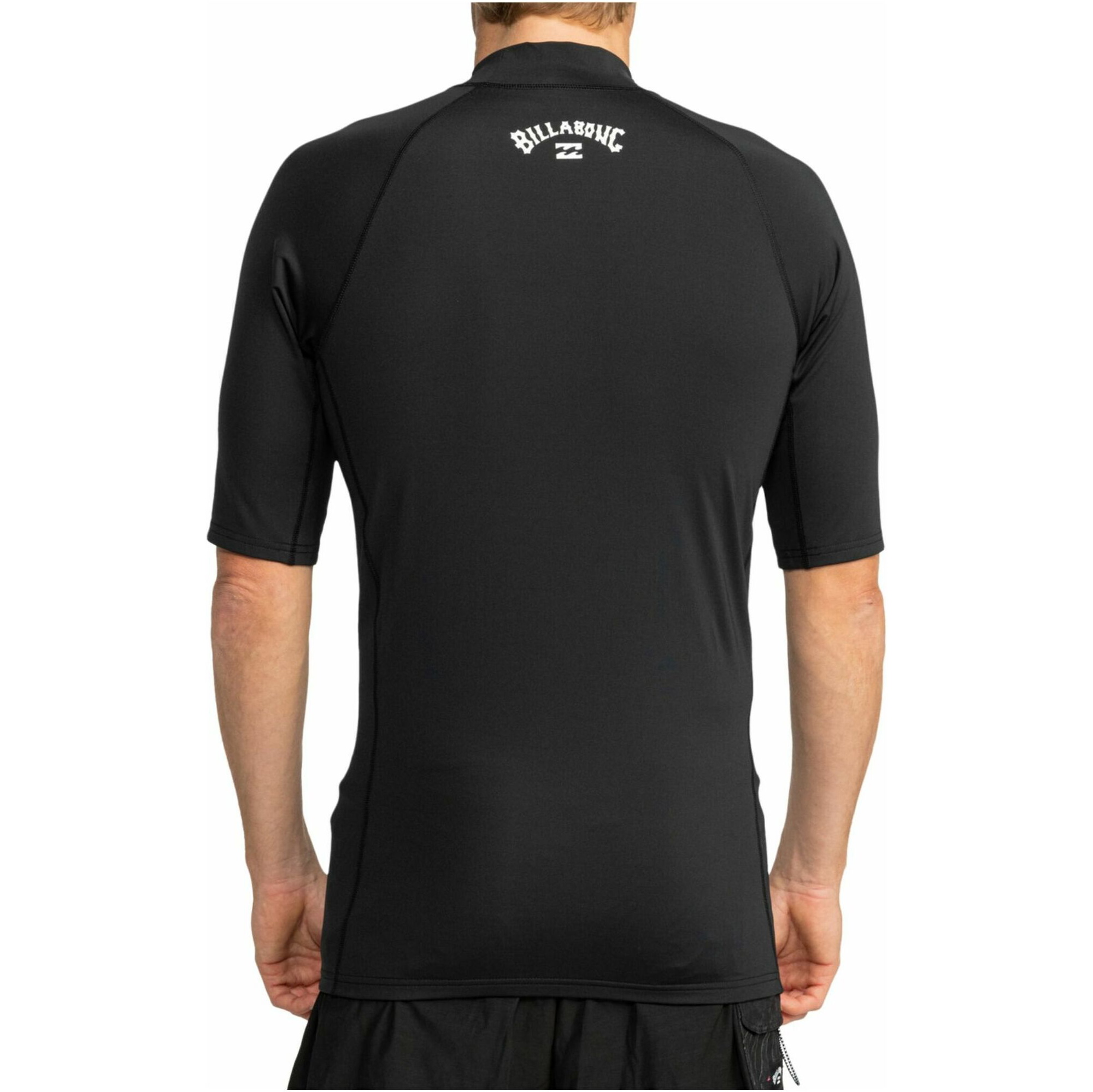 2026 Billabong Mens Waves All Day UV50 Short Sleeve Rash Vest EBYWR00101 - Black